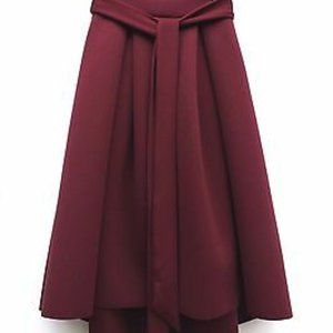 ASOS Hi Low Midi Skirt with Belt